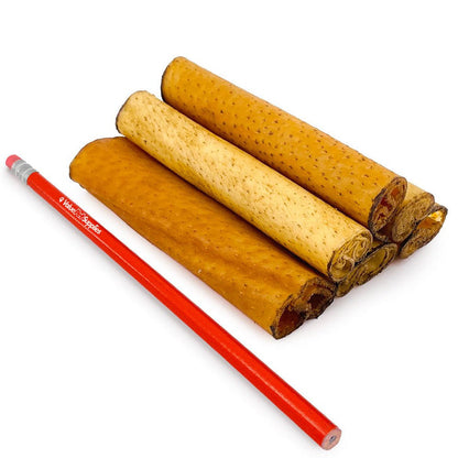 ValueBull USA Pork Hide Retriever Rolls for Dogs, 4 Inch Pig Skin Chews, 50 Count - ValuePetSupplies