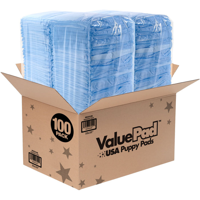 ValuePad USA Puppy Pads, Medium 22x23 Inch, 100 Count - 100 Count