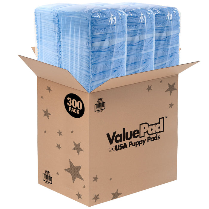 ValuePad USA Puppy Pads, Medium 22x23 Inch, 300 Count - 300 Count