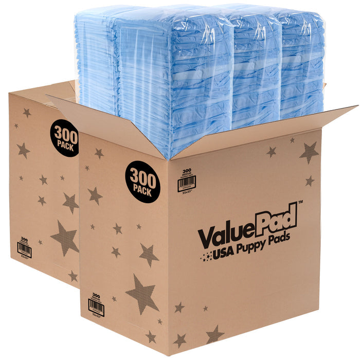 ValuePad USA Puppy Pads, Medium 22x23 Inch, 600 Count Bulk Pack - 600 Count