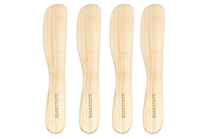 4 piece hard maple butter spreader set -Earlywood